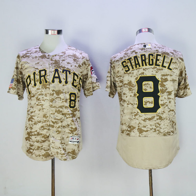 Men Pittsburgh Pirates 8 Stargell Camo Elite MLB Jerseys